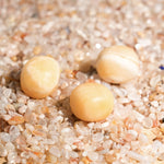 Yellow Calcite Tumbled Stone Set - helmsman - crystal