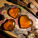Yellow Fluorite Heart - helmsman - crystal