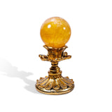 Yellow Fluorite Sphere - helmsman - crystal